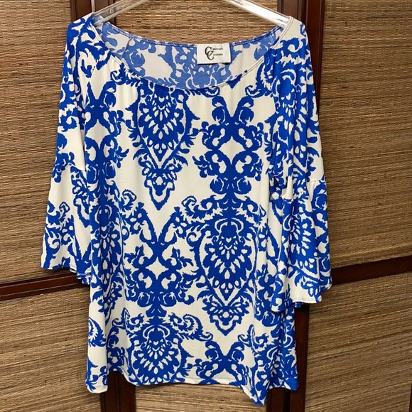 Women’s Christian Caliendo Blouse Tunic Size 2XL - Picture 1 of 4